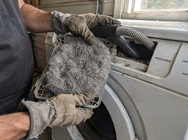 Cleaning Dryer Lint Trap in Montebello, CA