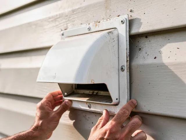 Monterey Park Dryer Vent Cleaning technician delivering thorough residential dryer vent cleaning service in Monterey Park